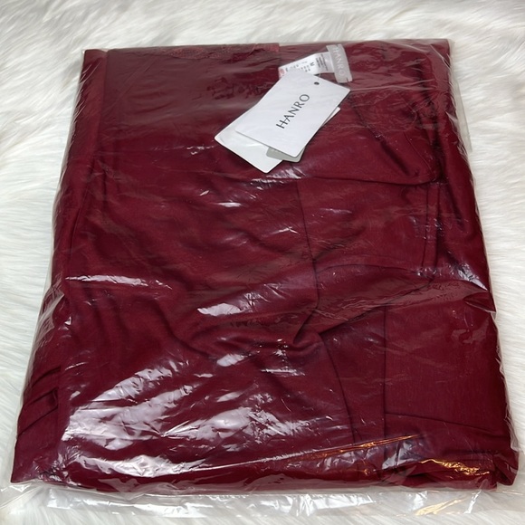 NWT HANRO ZELDA ROBE Burgundy Size M - Picture 15 of 16